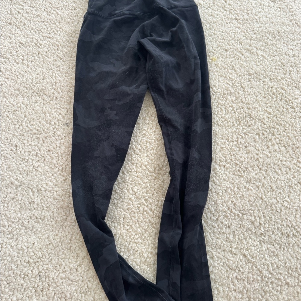lululemon athletica Black Camo Leggings
